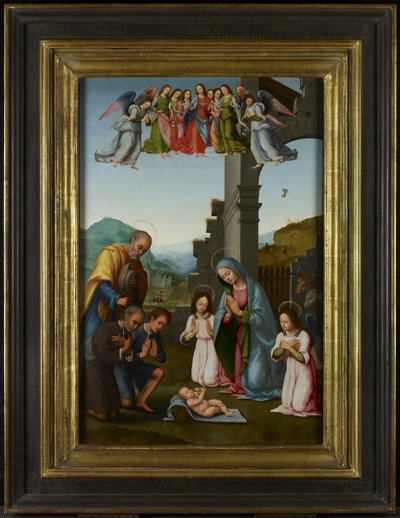 The Adoration of the Shepherds by Tommaso di Stefano attr. to Lunetti